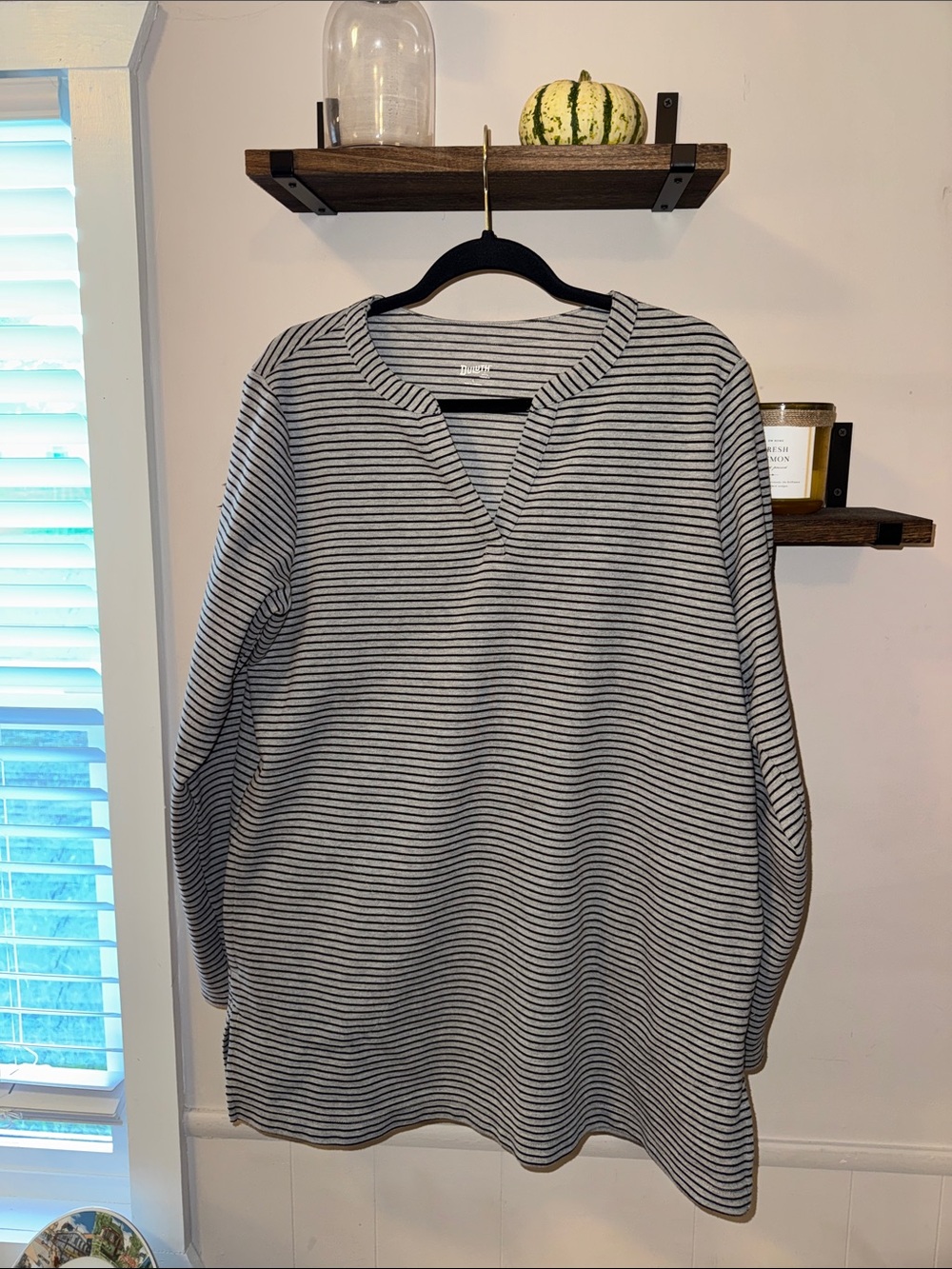 Duluth Trading Striped Tunic Size Large